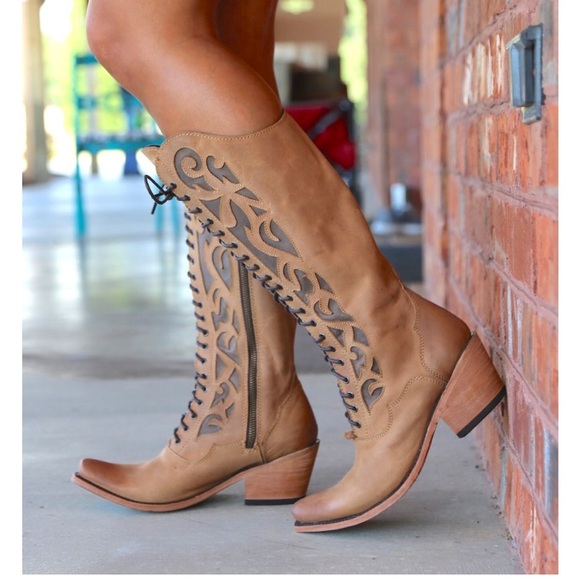 Liberty Black America Tan
Lace Up Western Boot LB71165 WOMEN’s 6.5 - Picture 1 of 17
